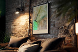 Paul Sinus Kunstdruck 40x60cm Aura Shift Licht Energie Bewegung Staub Abstrakt Sanft