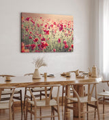 Paul Sinus Wandbild 120x80cm Wildblumen Feldblumen rote Blüten Sommer Sonnenschein
