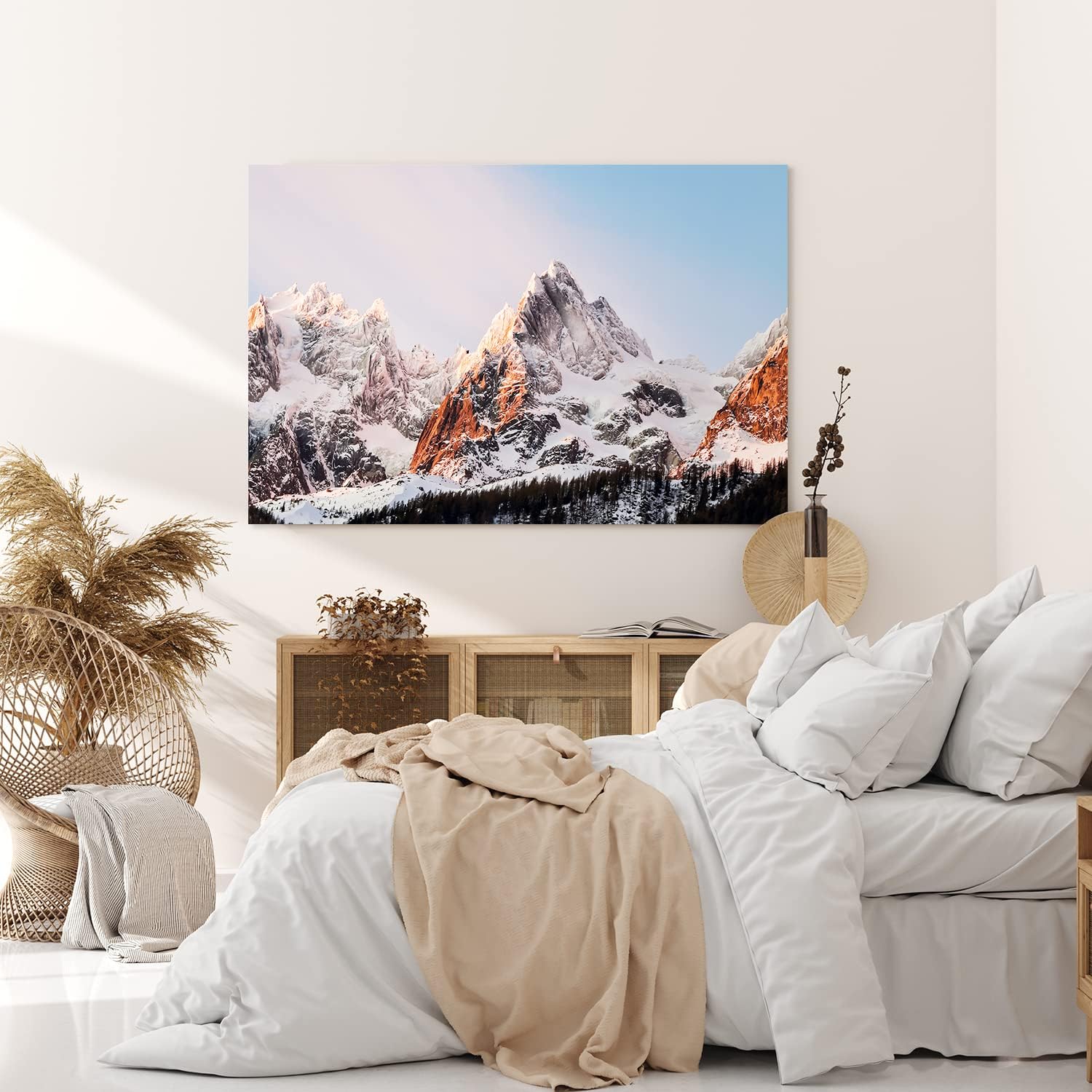 Paul Sinus Wandbild 120x80cm Alpen Gebirge Berge Gipfel Berggipfel Schneegipfel