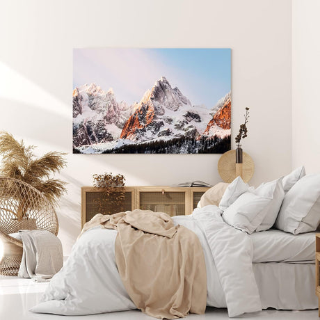 Paul Sinus Wandbild 120x80cm Alpen Gebirge Berge Gipfel Berggipfel Schneegipfel