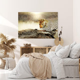Paul Sinus Wandbild 120x80cm Leopard Wildnis Afrika Raubkatze Baum
