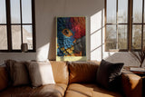 Paul Sinus Wandbild in 40x60cm Plume Architect Farbenprächtiges Papageienportrait in intensiven Tönen