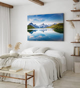 Paul Sinus Wandbild 120x80cm Bachalpsee Schweiz Alpensee See Landschaft Berggipfel