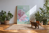 Paul Sinus Kunstdruck 40x60cm Whisper of Bloom – zarte Pfingstrose im Morgentau