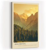 Paul Sinus Kunstdruck 40x60cm Dolomiten Italien Berge Abendlicht Natur Panorama Dolomites Italy