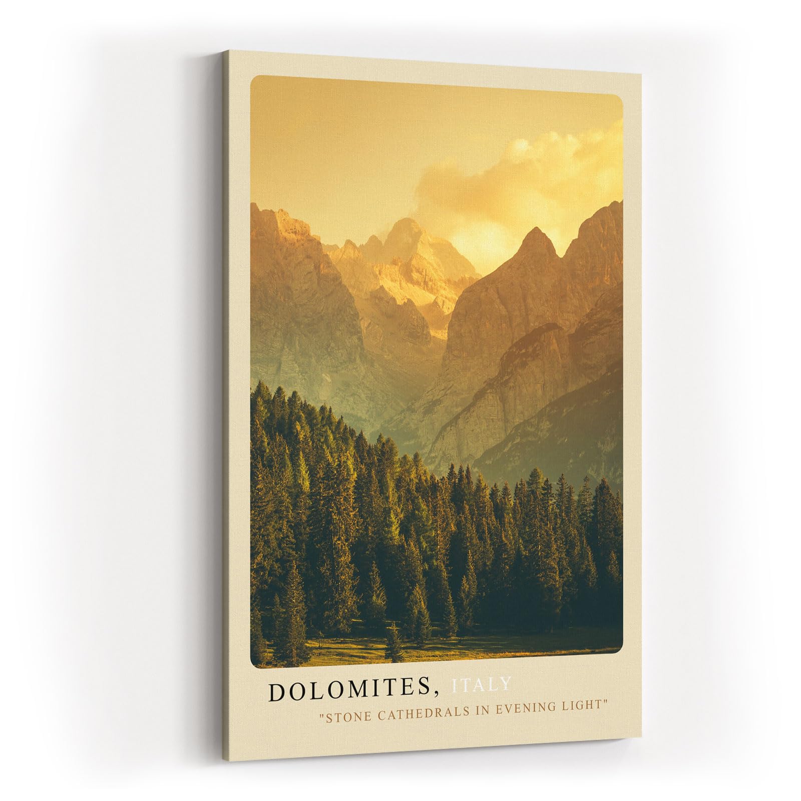 Paul Sinus Kunstdruck 40x60cm Dolomiten Italien Berge Abendlicht Natur Panorama Dolomites Italy