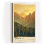 Paul Sinus Kunstdruck 40x60cm Dolomiten Italien Berge Abendlicht Natur Panorama Dolomites Italy
