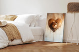 Paul Sinus 60x90cm Wandbild Herzensrose in Kupfer – Ausdrucksvolle Wandkunst mit stilisierter Blume