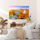 Paul Sinus Wandbild 120x80cm Herbstlandschaft Berge Felsen Natur Rumänien