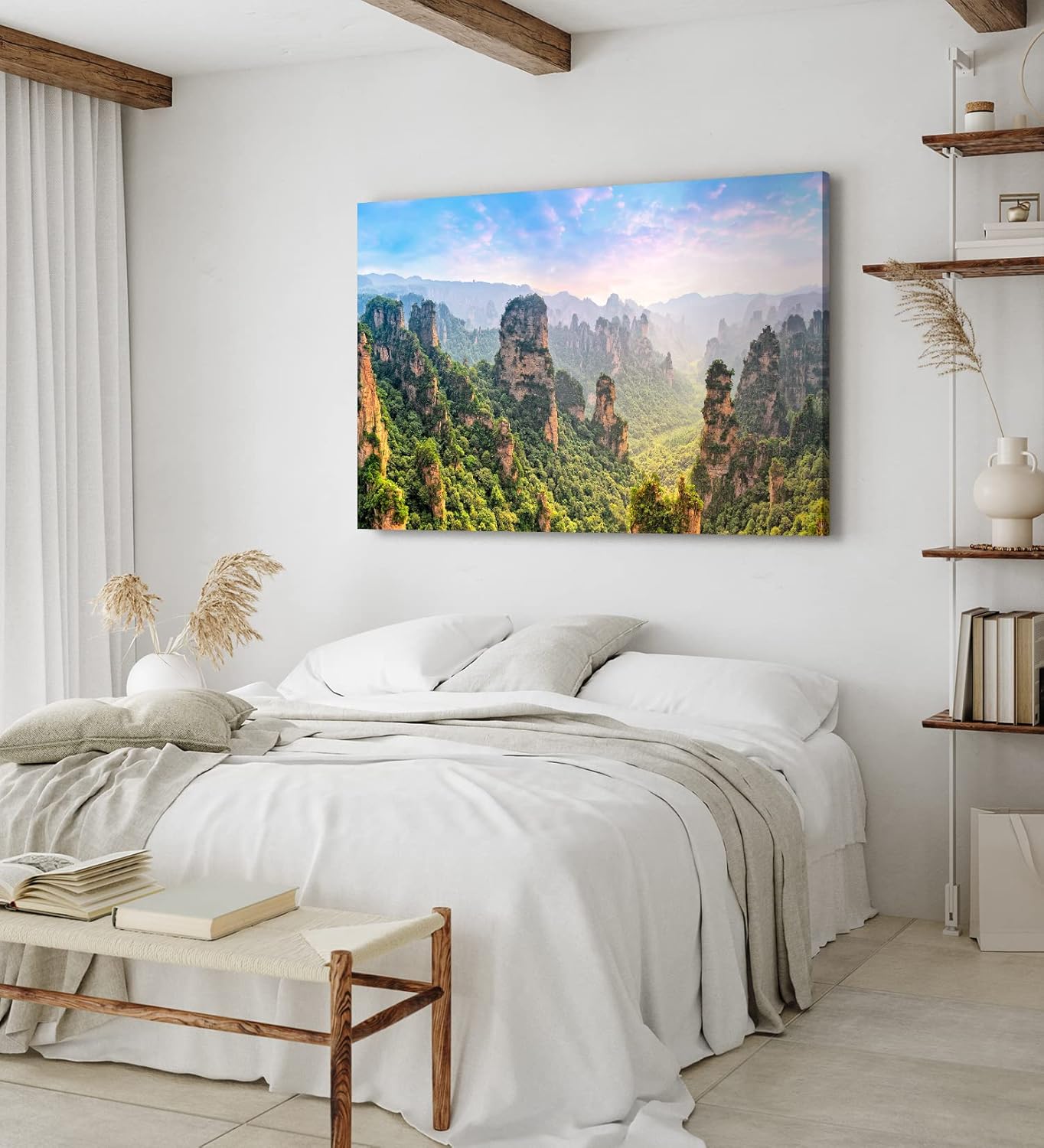 Paul Sinus Wandbild 120x80cm China Zhangjiajie Sandsteinformationen Berglandschaft Felsen