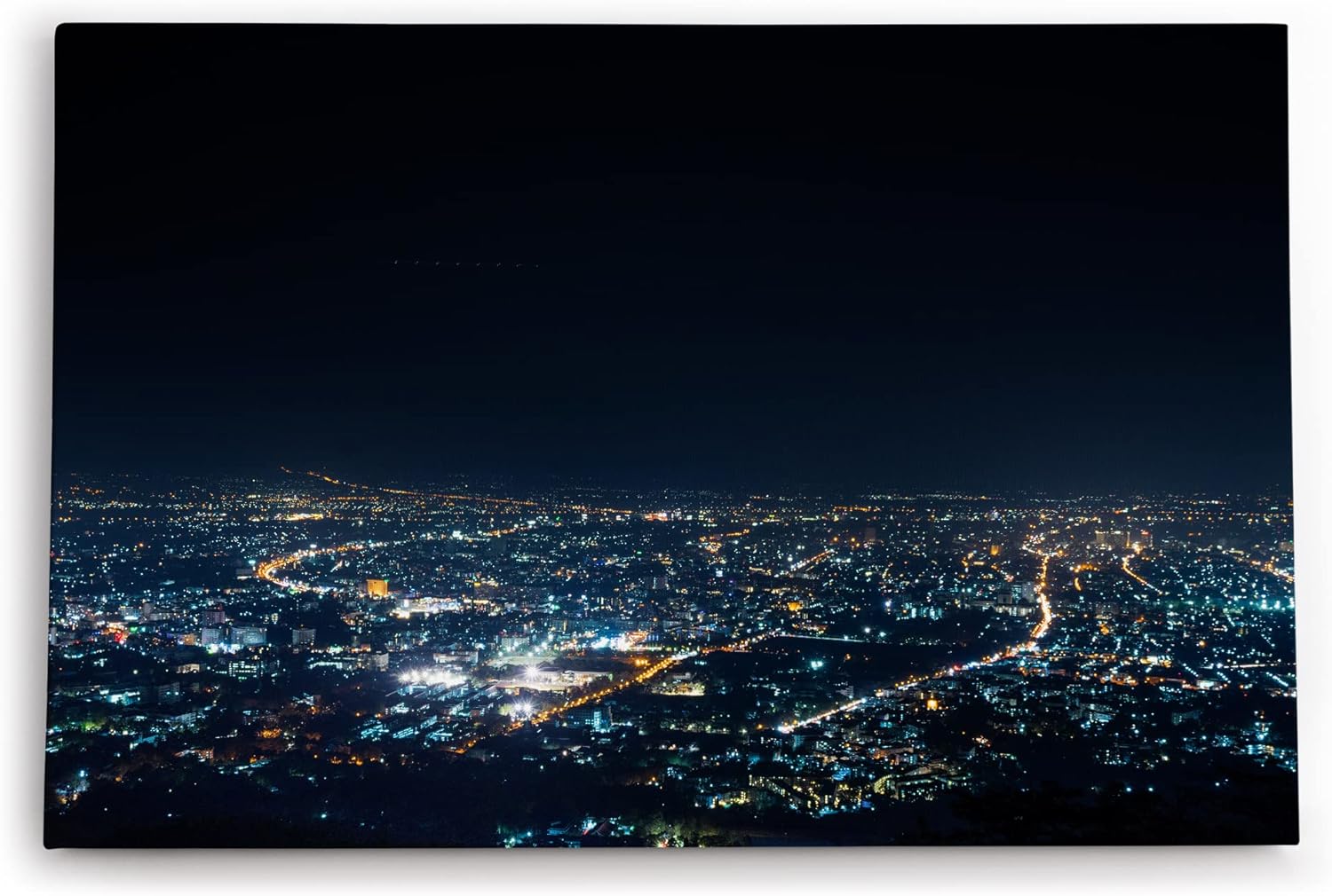 Paul Sinus Wandbild 120x80cm Los Angeles bei Nacht Großstadt