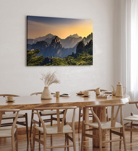Paul Sinus Wandbild 120x80cm Anhui China Berglandschaft Gebirge Berge Natur