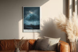 Paul Sinus Wandbild in 40x60cm Tide of the End mit dramatischer Meereswelle und einsamer Figur für ausdrucksstarke Wandgestaltung