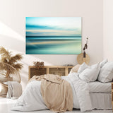 Paul Sinus Wandbild 120x80cm Horizont Meer Himmel Abstrakt Kunstvoll Minimal