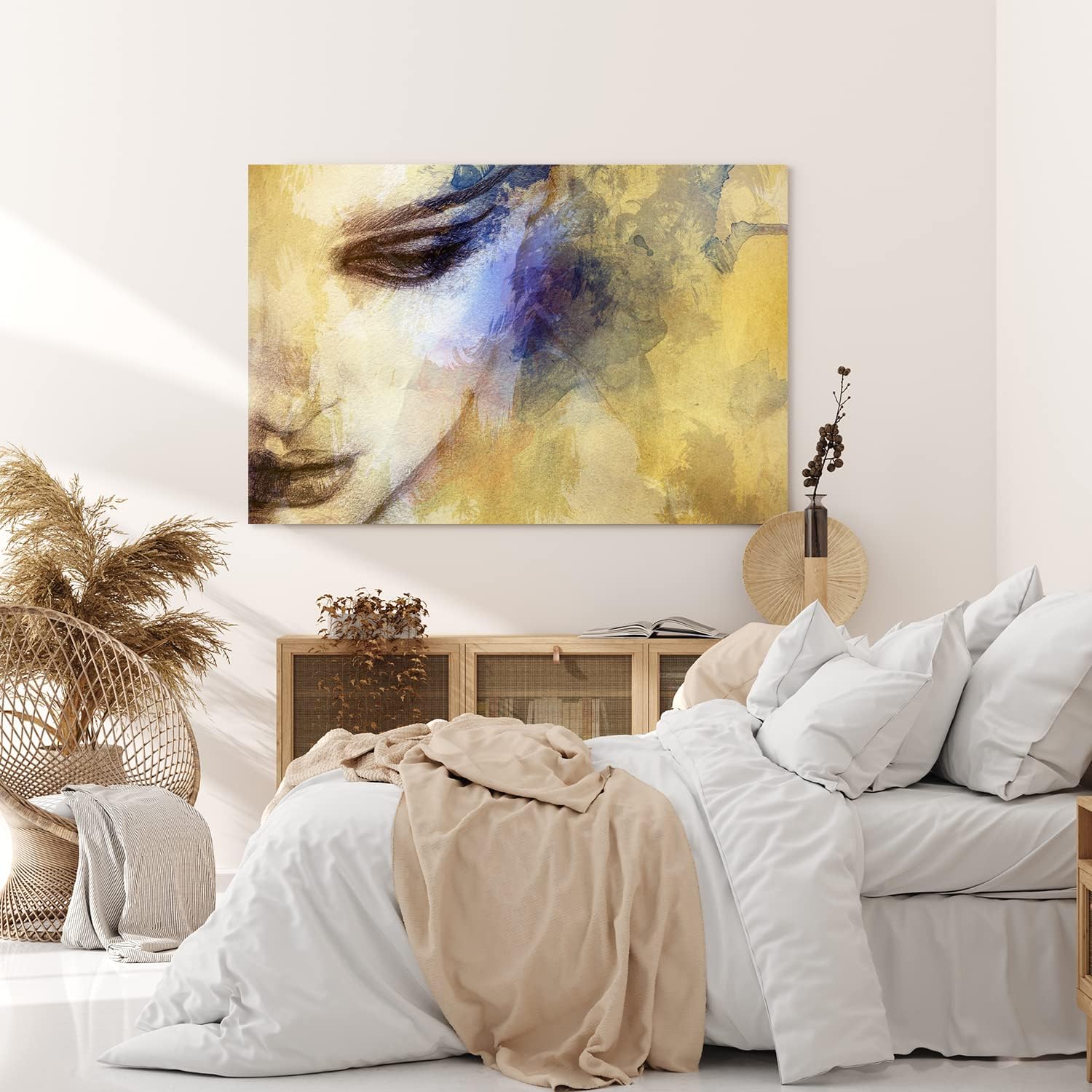 Paul Sinus Wandbild 120x80cm Junge Frau Porträt Kunstvoll Feminin Schönheit