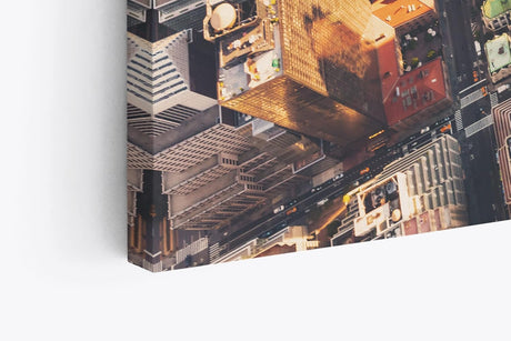 Paul Sinus Wandbild 120x80cm New York aus der Vogelperspektive Wolkenkratzer Hochhäuser