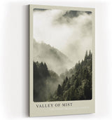 Paul Sinus Kunstdruck 40x60cm Wald Nebel Berge Stille Natur Fotografie Valley of Mist