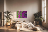 Sinus Art Wandbild 120x80cm Ausdrucksstarkes Blütendesign mit einzigartiger Form und intensiver Farbgebung