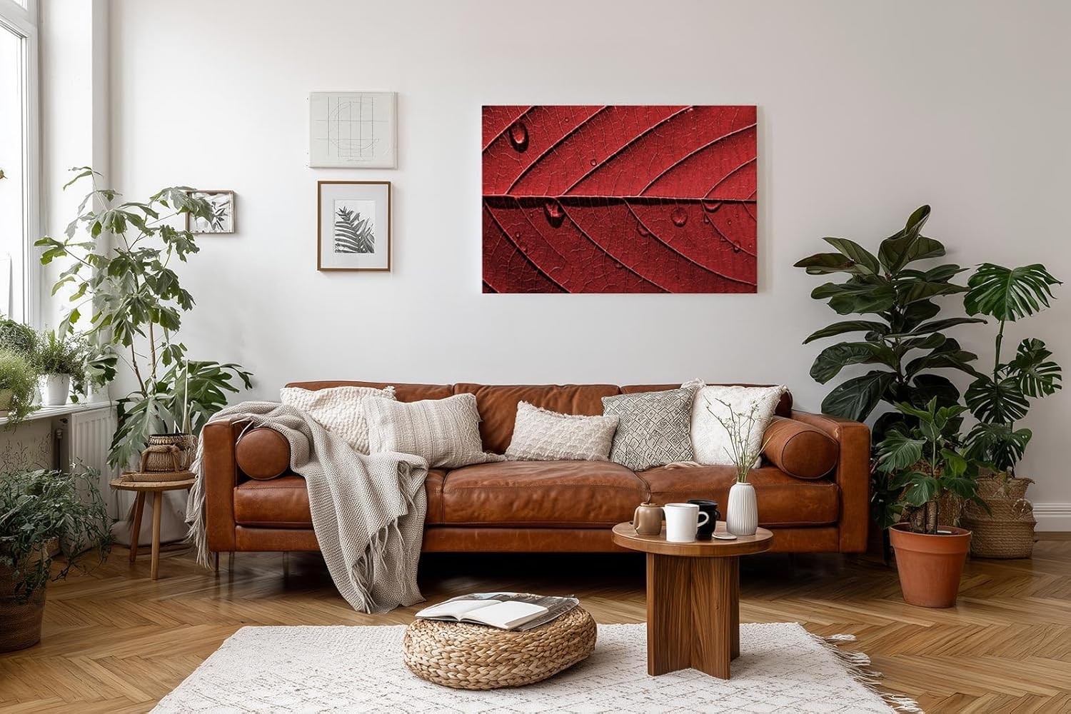 Sinus Art Wandbild 120x80cm Perfektes Motiv für alle, die grafische Naturästhetik mit Eleganz verbinden