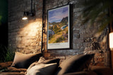 Paul Sinus Kunstdruck 40x60cm Padar Island Indonesien – tropische Insellandschaft mit Buchten und Bergen bei Sonnenaufgang