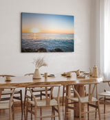 Paul Sinus Wandbild 120x80cm Sonnenuntergang Horizont Ozean Meer Abendröte