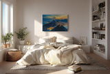 Sinus Art Wandbild 120x80cm Blick auf die Lichter von Rio mit markanter Silhouette des Zuckerhuts und tropischem Flair