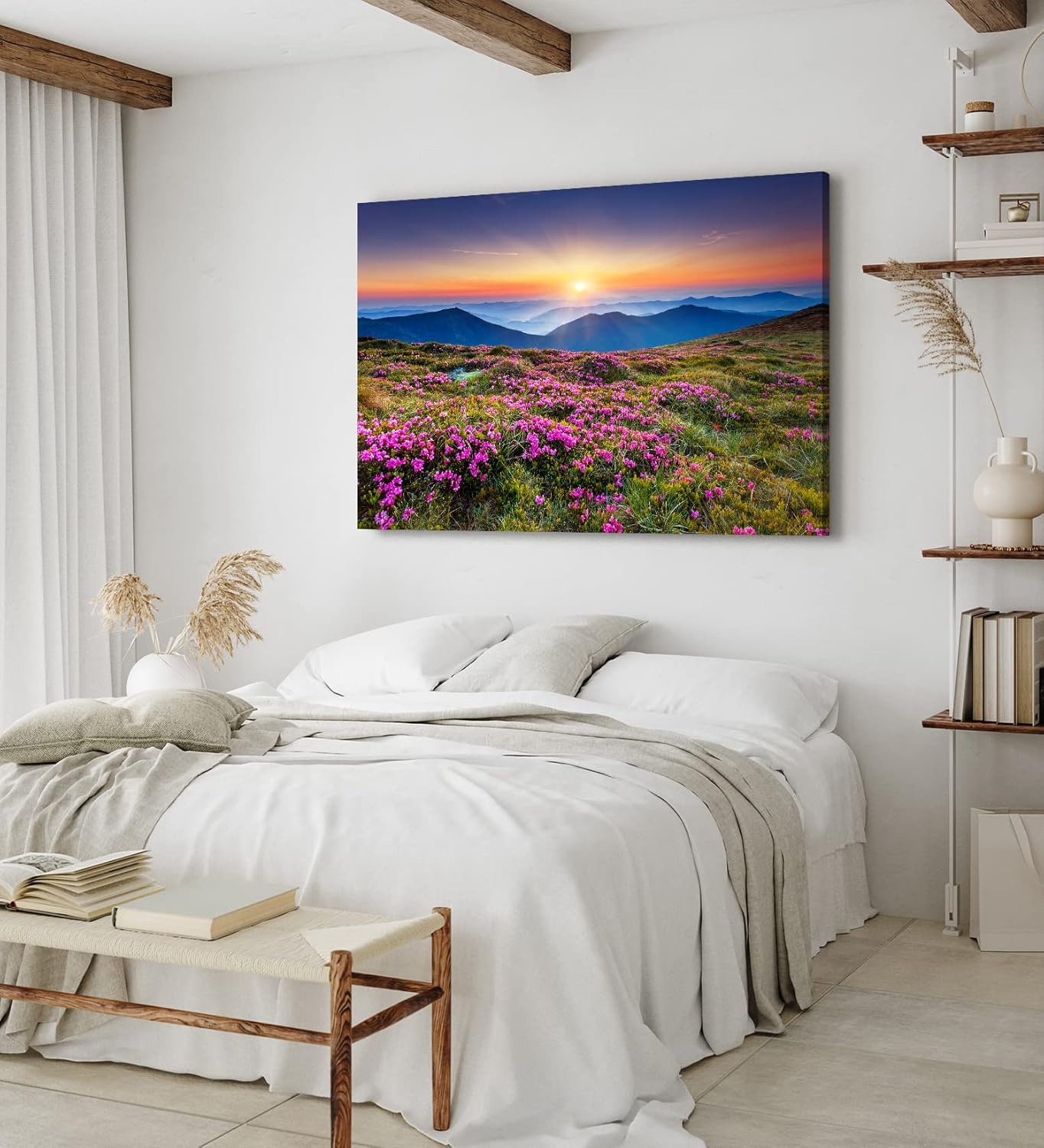Paul Sinus Wandbild 120x80cm Alpen Berge Gebirge Bergwiese Wiese Natur Wildblumen