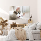 Paul Sinus Wandbild 120x80cm Katze Kätzchen blaue Augen Kater Katzenbaby