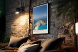 Paul Sinus Kunstdruck 40x60cm Zakynthos Griechenland Strand Meer Aussicht Urlaub Blau