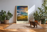 Paul Sinus Kunstdruck 40x60cm Mountain Lightfields Sonnenaufgang Berglandschaft Natur Himmel Nebel Panorama