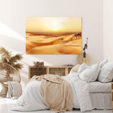 Paul Sinus Wandbild 120x80cm Wüste Sand Sanddünen Sonne Horizont Wüstenlandschaft