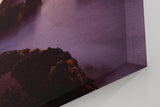 Sinus Art Wandbild 120x80cm Faszinierende Silhouette des Tafelbergs in goldener Abendstimmung