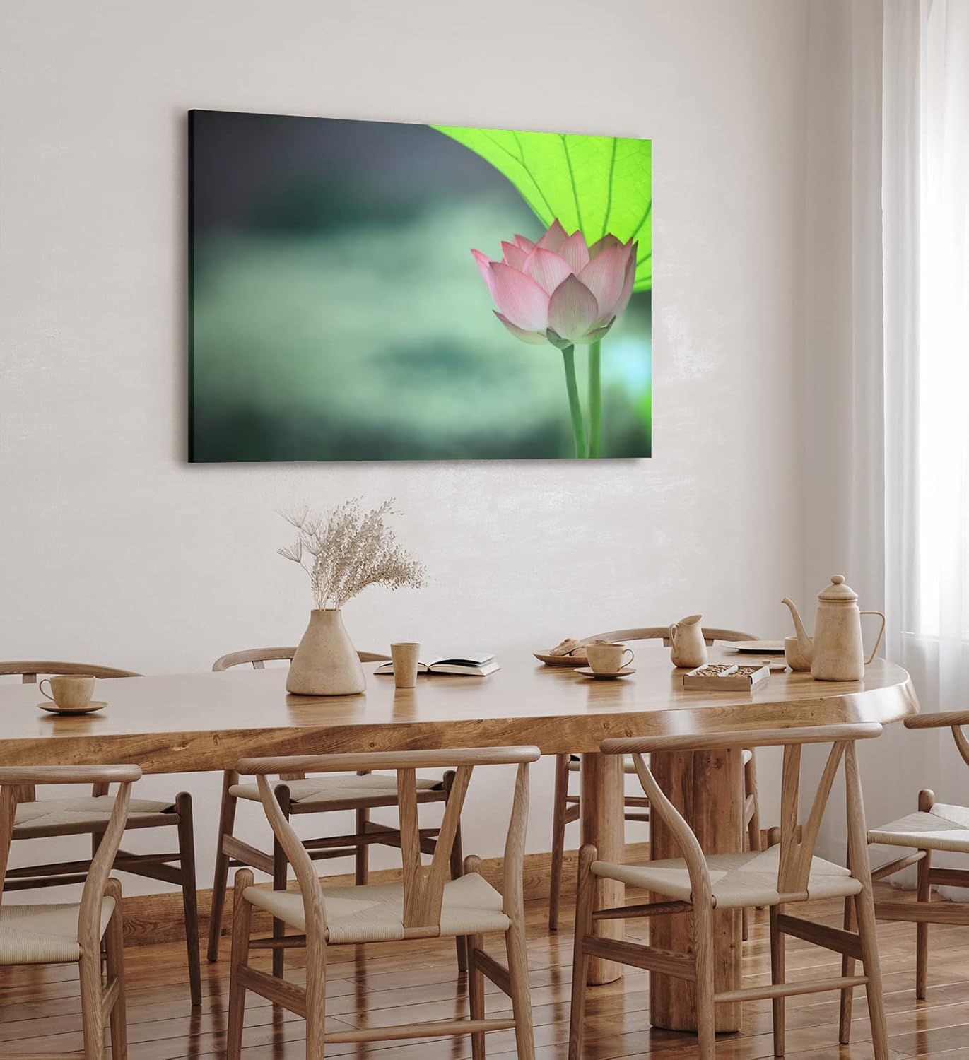 Paul Sinus Wandbild 120x80cm Lotosblume Blume Blüte Kunstvoll Lotos Rosa