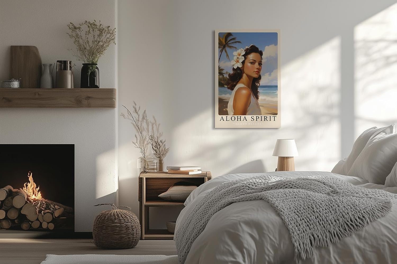 Paul Sinus Leinwandbild 60x90cm Aloha Spirit – Insel, Schönheit, Exotik, Hawaii, Natur, Tropisch, Sonne, Entspannung, Meer, Strand, Vintage, Romantik