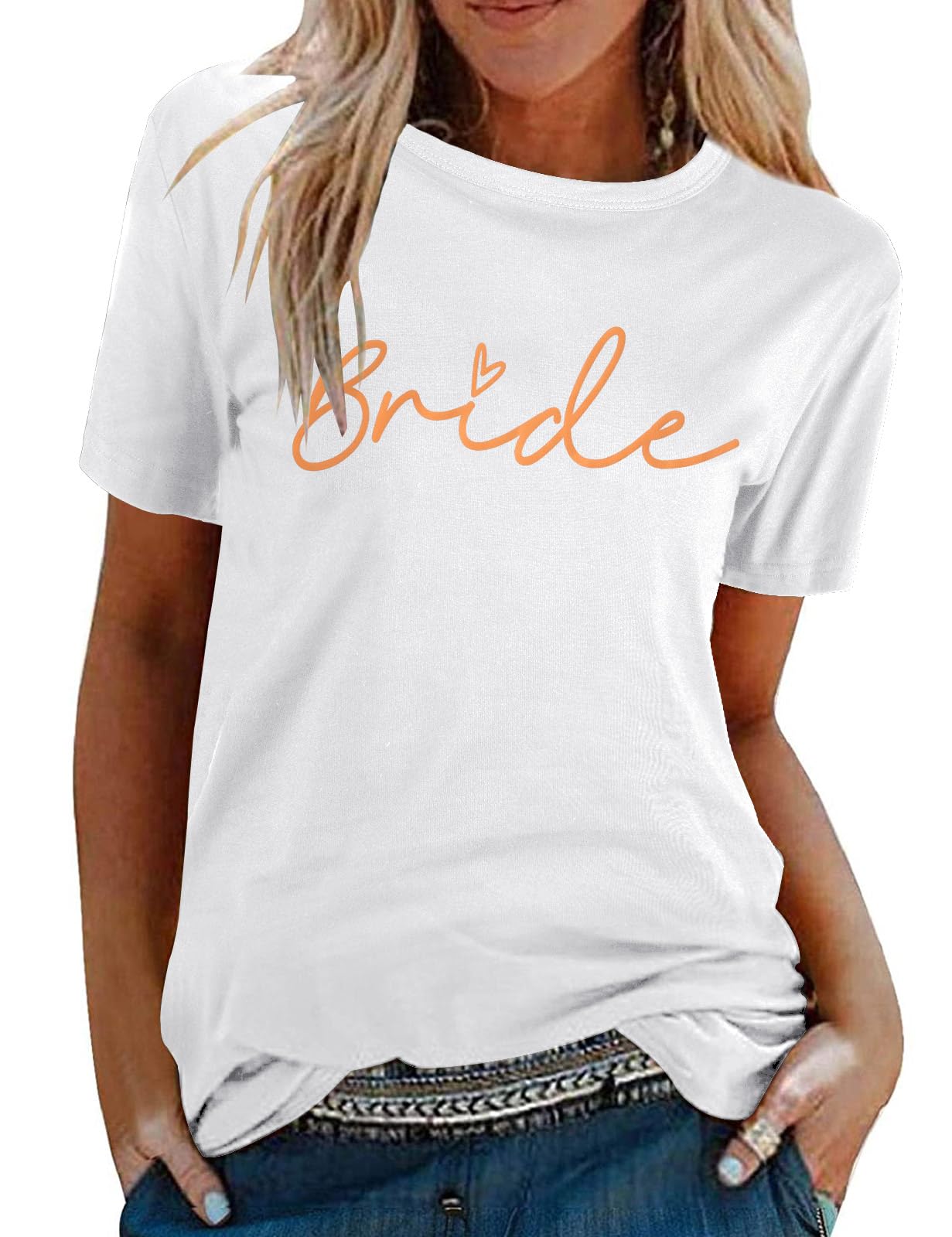 Tuopuda T-Shirt Damen Sommer Oberteile Rundhals Kurzärmeliges Print Bluse Basic Shirt Bequem Baumwolle Tunika Tee Tops Schlank Hemd für Frühling Sommer Herbst