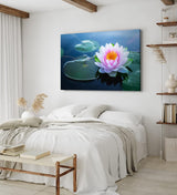 Paul Sinus Wandbild 120x80cm Lotosblume Blume Blüte Kunstvoll Lotos Rosa Wasserblumen