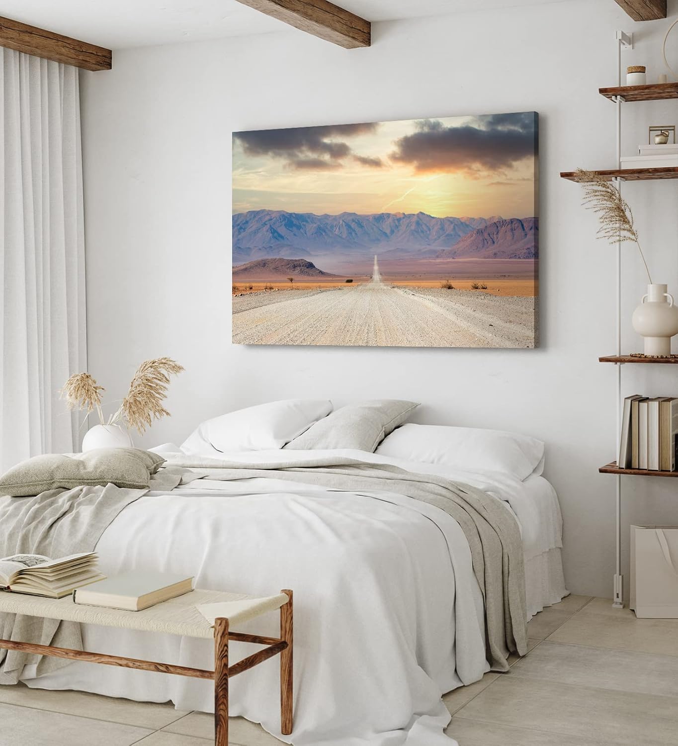 Paul Sinus Wandbild 120x80cm Namibia Afrika Wüstenlandschaft Straße Berge