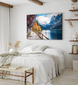 Paul Sinus Wandbild 120x80cm Pragser Wildsee Alpen Italien Bergsee See Berge
