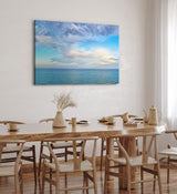 Paul Sinus Wandbild 120x80cm Horizont Meer Himmel Blau Ozean Wolken