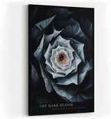 Paul Sinus Wandbild in 40x60cm The Dark Bloom – Detailliertes Blumenmotiv in dunklen und kühlen Farbtönen