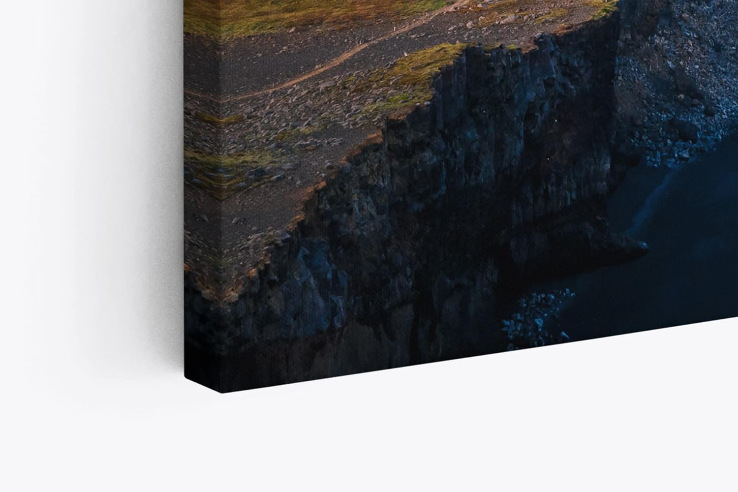 Paul Sinus Wandbild 120x80cm Kirkjufjara Beach Island Meer Küste Klippen Berge