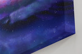 Sinus Art Wandbild 120x80cm Spiralförmige Galaxie mit hell leuchtendem Zentrum im Weltraum – geheimnisvoll und schön