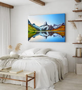 Paul Sinus Wandbild 120x80cm Bachalpsee Schweiz Alpensee See Landschaft Berggipfel