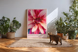 Paul Sinus Kunstdruck 40x60cm Blooming Fire mit feuriger Blüte in intensiven Rottönen