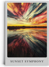 Paul Sinus Leinwandbild 40x60cm Sunset Symphony spektakulärer Sonnenuntergang farbenprächtiger Himmel Spiegelung im Wasser Naturdramaturgie