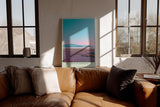 Paul Sinus Wandbild in 40x60cm The Edge of Serenity mit pastellfarbener Landschaft und ruhigem See für entspannende Wandgestaltung