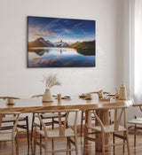Paul Sinus Wandbild 120x80cm Bachalpsee Schweiz Alpensee See Landschaft Berggipfel