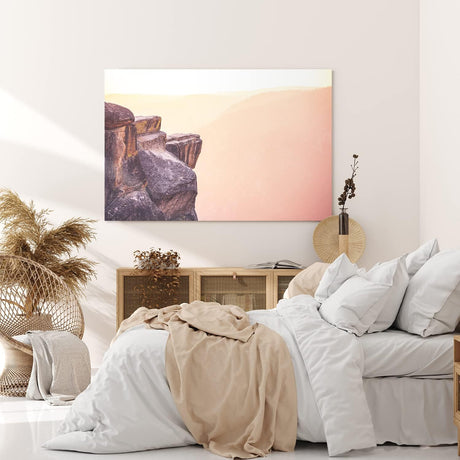Paul Sinus Wandbild 120x80cm Felsvorsprung Berge Gebirge Felsen Natur Fotokunst