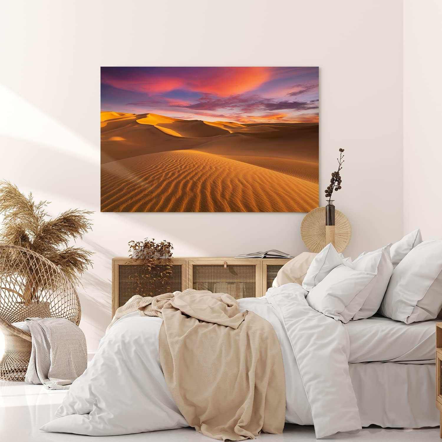 Paul Sinus Wandbild 120x80cm Wüstenlandschaft Wüste Sanddünen Sand Sahara