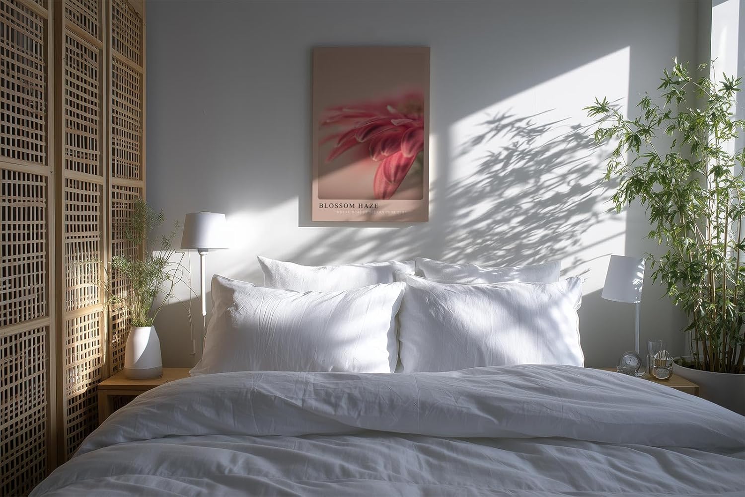 Paul Sinus Kunstdruck 40x60cm Blossom Haze – Zartrosa Blütentraum mit weichem Fokus